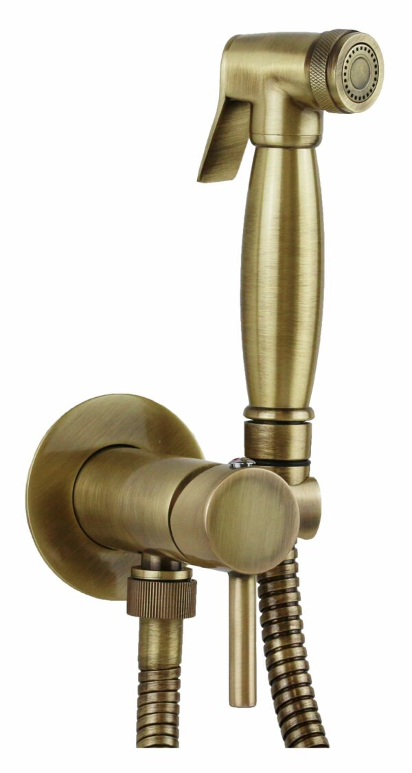 Miscelatore per bidet da incasso con doccia ON-OFF colore bronzo
