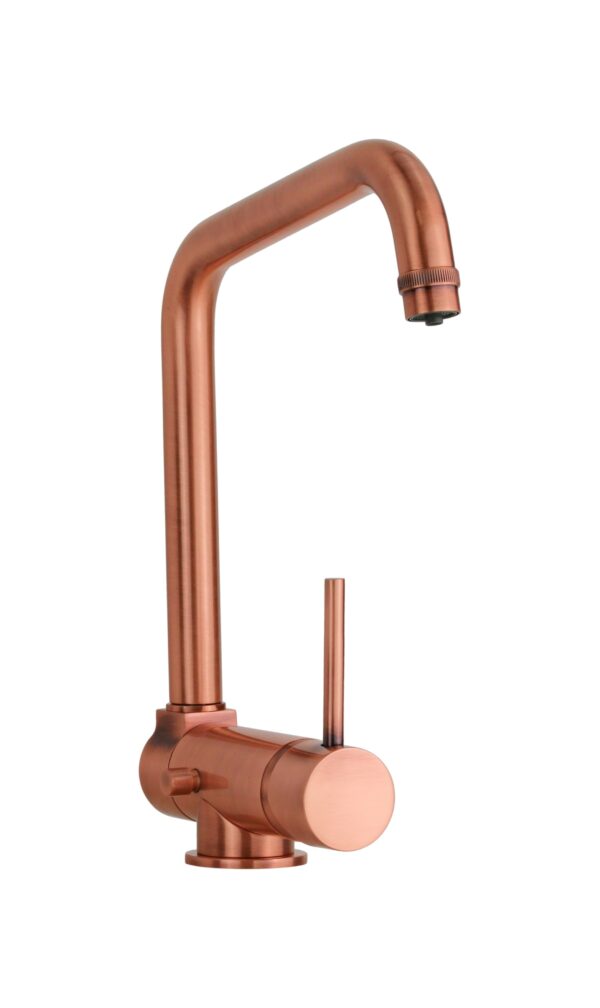 Miscelatore per lavello cucina modello canna abbattibile con sistema acqua depurata rame FILTRA - immagine 2