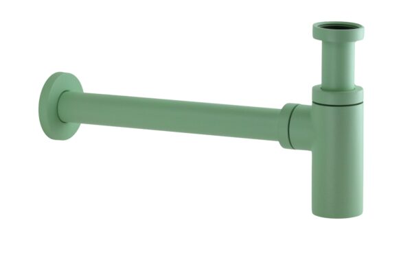 Sifone arredo in colore verde chiaro opaco connessione standard SI0000103A2