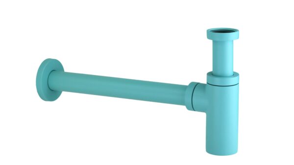 Sifone arredo modello tondo in colore Azzurro opaco SI0000103A6