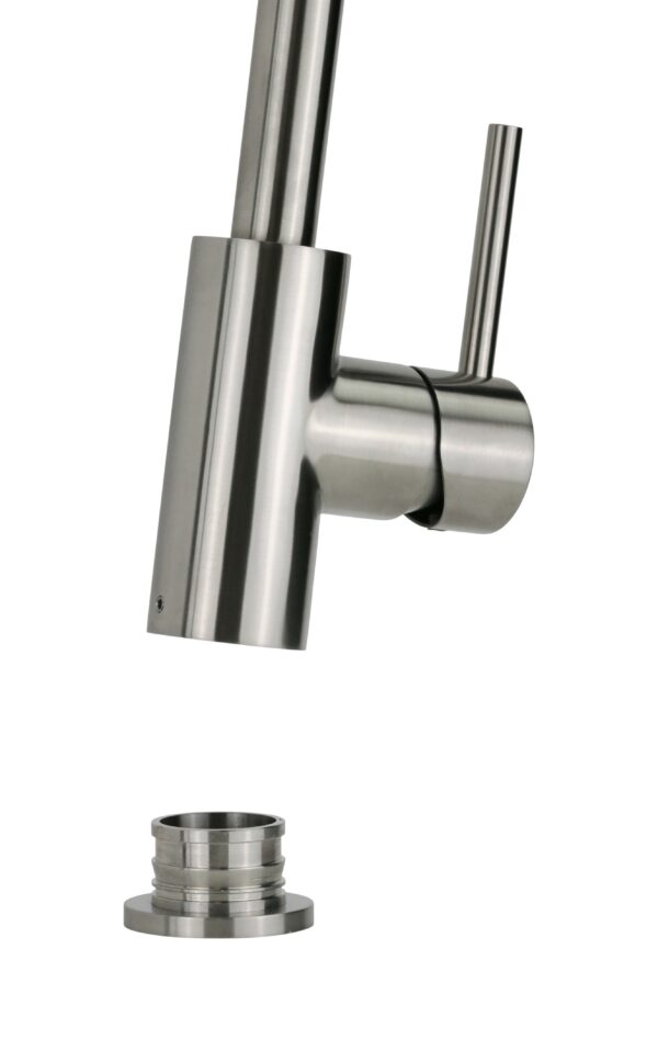 Miscelatore lavello cucina in acciaio inox AISI 316 con doccia estraibile automatica MXESMC16CAS - immagine 6