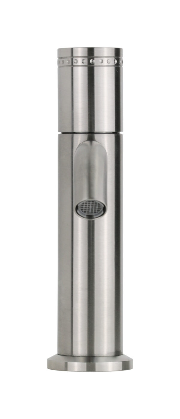 Miscelatore lavabo monoforo in acciaio inox con maniglia luxury senza piletta di scarico Oud 25100I - immagine 3