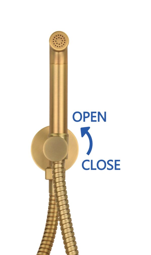 Idroscopino con sistema on-off integrato colore oro spazzolato - immagine 2