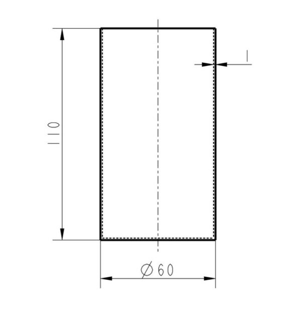 Bicchiere portaspazzolino in acciaio AISI316L AC16SP003AS - immagine 3
