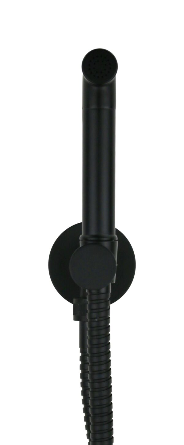 Idroscopino con sistema di comando on-off doccia in ottone colore nero opaco - immagine 2