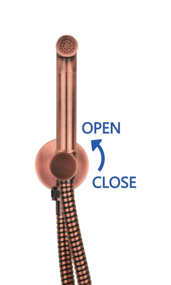 Idroscopino in ottone con colorazione rame spazzolato sistema on-off integrato - immagine 3