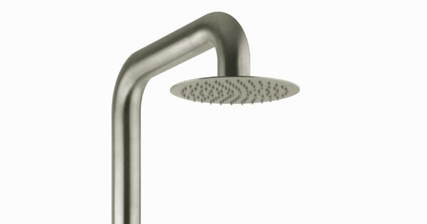Colonna doccia in acciaio inox AISI316L per esterno piscina Pollini Jessy STEEL CLAIL1051AS - immagine 3