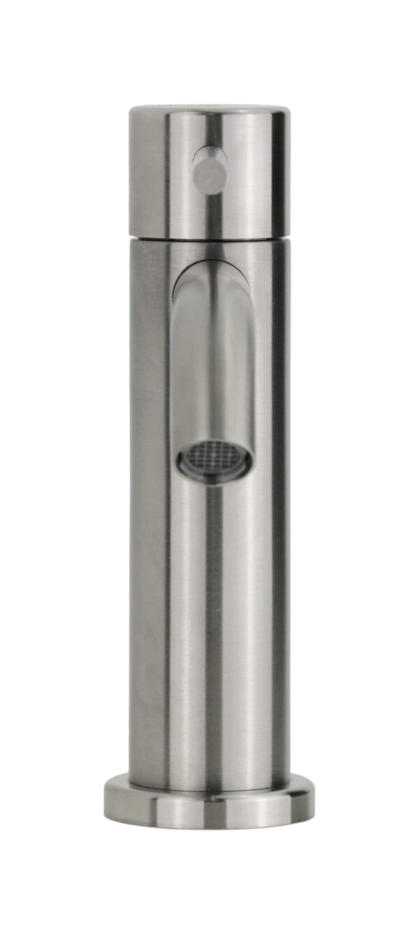 Miscelatore lavabo monoforo in acciaio inox senza piletta di scarico Pollini Marla 24100I - immagine 3