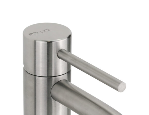 Miscelatore lavabo monoforo in acciaio inox senza piletta di scarico Pollini Marla 24100I - immagine 5