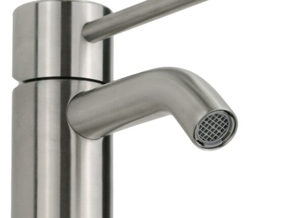Miscelatore bidet monoforo in acciaio inox senza piletta di scarico Pollini Marla 24101I - immagine 4
