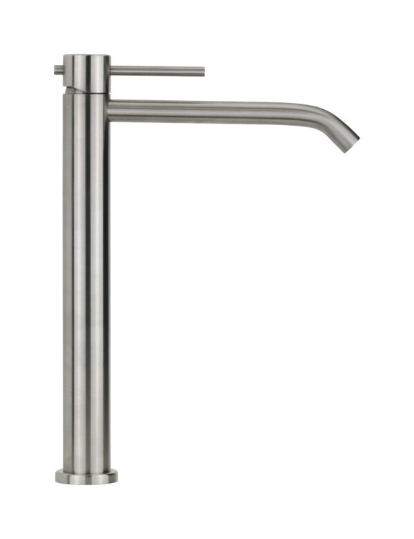 Miscelatore lavabo alto monoforo in acciaio inox senza piletta di scarico Pollini Marla 24133I - immagine 2