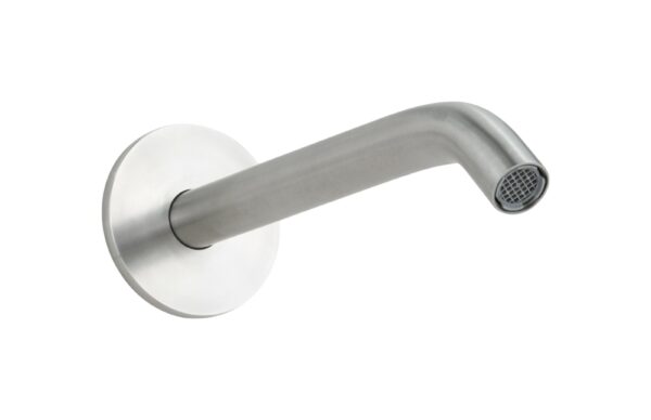 Miscelatore lavabo a parete in acciaio inox senza piletta di scarico Pollini Marla 24220I - immagine 2