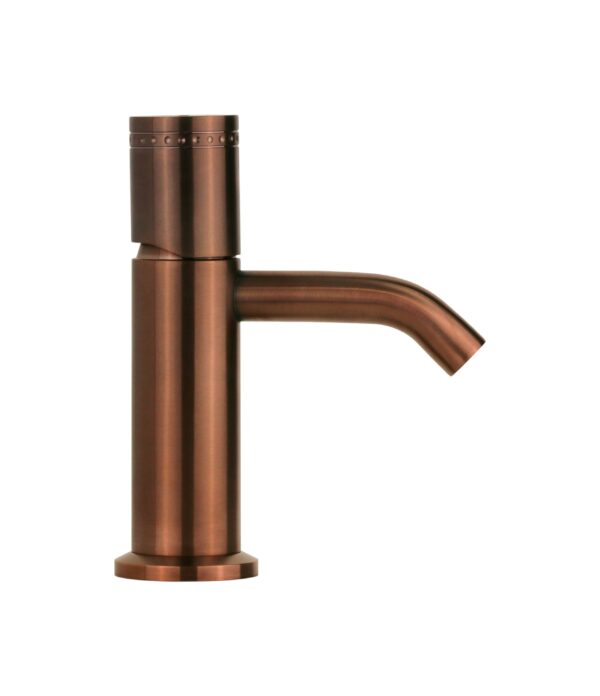 Miscelatore bidet monoforo in acciaio PVD rame spazzolato con maniglia luxury senza piletta di scarico Oud 25101IRA - immagine 2
