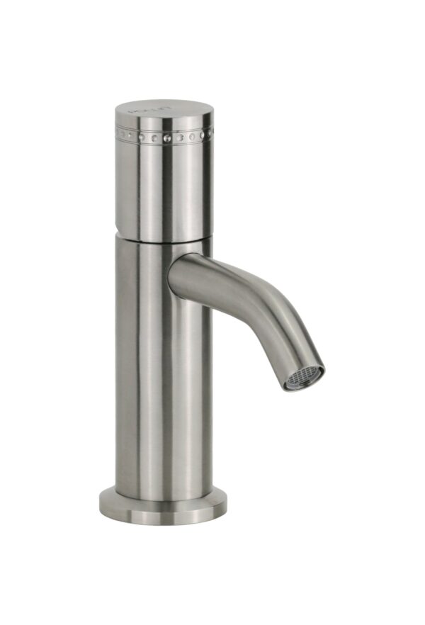 Miscelatore bidet monoforo in acciaio inox con maniglia luxury senza piletta di scarico Pollini Oud 25101I