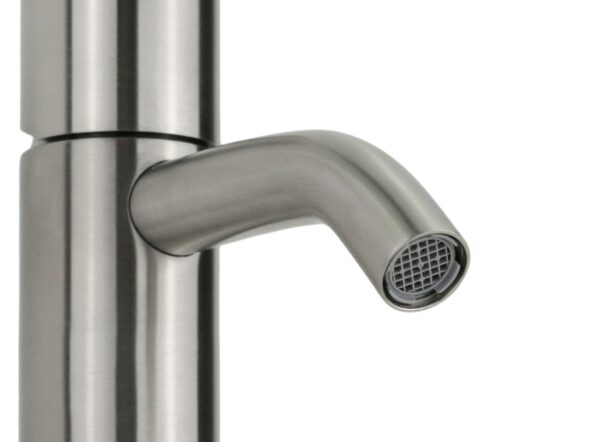 Miscelatore bidet monoforo in acciaio inox con maniglia luxury senza piletta di scarico Pollini Oud 25101I - immagine 4