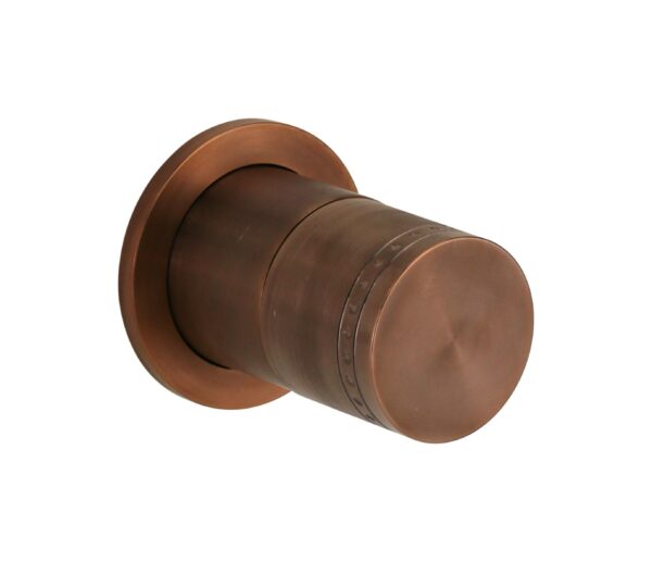 Kit doccia completo con miscelatore meccanico e deviatore 2 vie PVD rame spazzolato maniglia luxury Oud 25235IRA - immagine 6