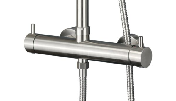 Colonna doccia modello tondo in acciaio AISI 316 con miscelatore meccanico Jessy Steel 15P1026YD0AS - immagine 4