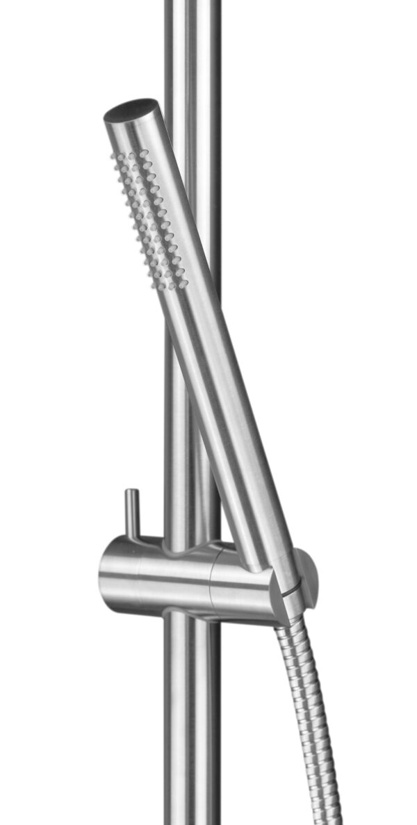 Colonna doccia modello tondo in acciaio AISI 316 con miscelatore meccanico Jessy Steel 15P1026YD0AS - immagine 2
