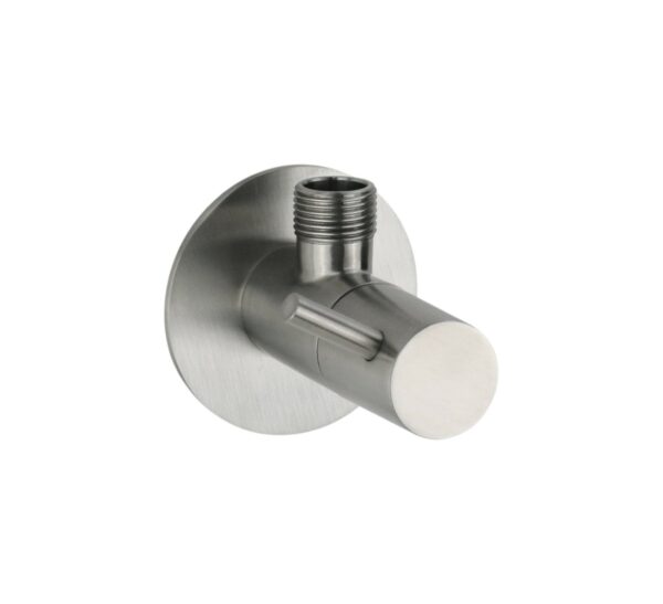 Rubinetto sottolavabo modello tondo in acciaio inox per collegamento miscelatore Jessy Steel - immagine 3